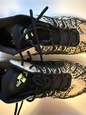 Nike women’s' Air Max 98 Animal Print Sneakers in Black and Tan vintage